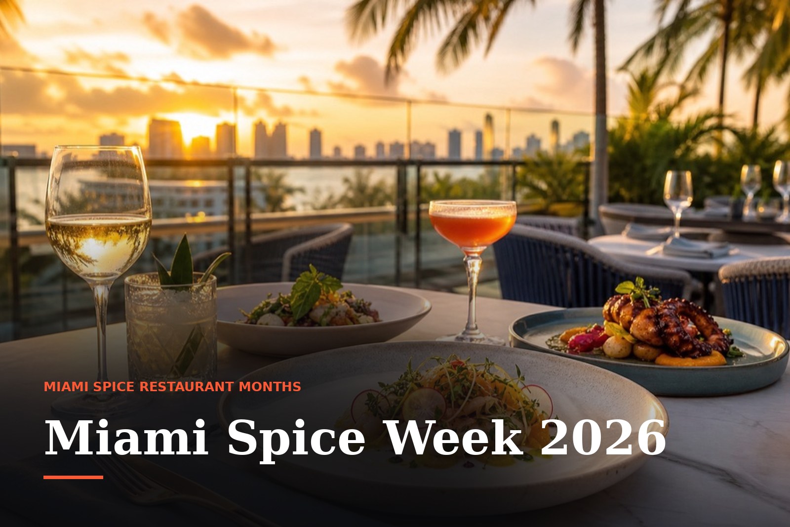 A Miami rooftop dining room during Spice season